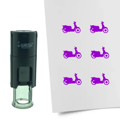Obrázek produktu pro CombiCraft Stamp Scooter 10mm kulatá - fialový inkoust