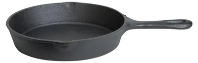 Produktbild von Gusspfanne mit Stiel - Grillpfanne aus Gusseisen - D: 20cm - Feuerpfanne - 1l - rund