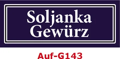 Produktbild von 50 Stück Gewürzaufkleber Soljanka Gewürz 40x16mm Gewürzetiketten Sticker Lebensmittel (Auf-G143)