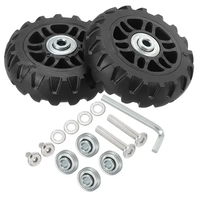 Kofferrollen Reparaturset 80x24 mm, 360° drehbar, 2 Stück