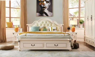 Immagine prodotto di Letto in legno Letto di design letti matrimoniali per hotel camera da letto 180x200 cm legno