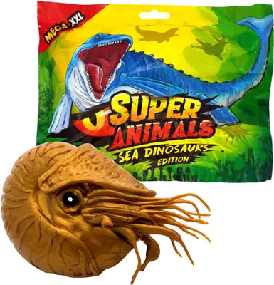 Produktbild von DeAgostini Super Animals - Sea Dinosaurs Edition - Sammelfigur Sea Dino - Figur 7. Nautilus Praepompilius (Goldfarben - Super Selten)
