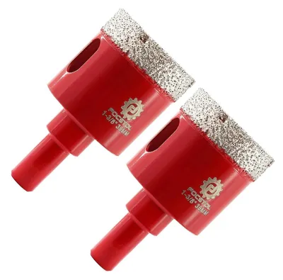 Image de Forets diamantés de 35 mm, lot de 2, pour carrelage, céramique, porcelaine, marbre et granit