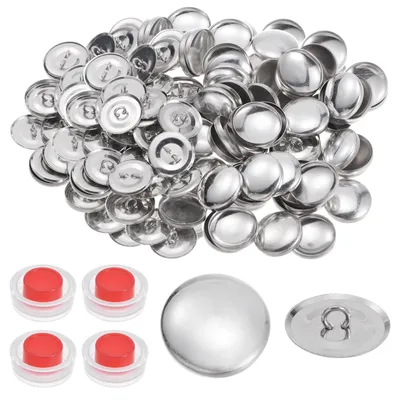 Knopfset 300 Stück, 23 mm, Aluminium, mit Werkzeugen