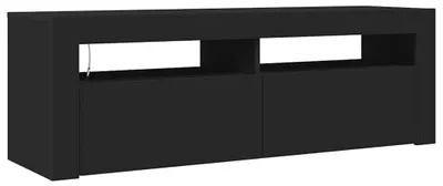 Produktbild von vidaXL TV-Schrank mit LED-Leuchten Schwarz 120x35x40 cm
