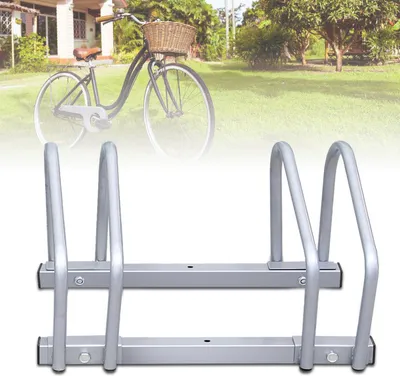 Image de Jopassy Support vélo pour 1/2/3/4/5/6 vélos Vélo Support multiple galvanisé Bike Support vélo（2x）