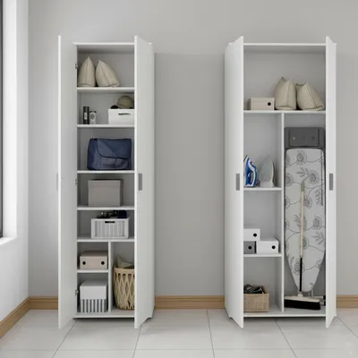 Immagine prodotto di Veruno - Armadio Multiuso Grande, 139x190h cm Bianco, Modulabile