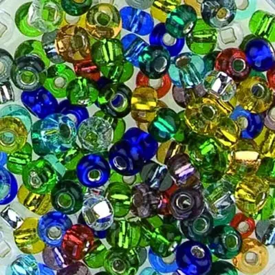 Produktbild von Pracht Creatives Hobby GmbH Glasperlen Mix silbereinzug 1 Box = ca. 100gr Sonstige