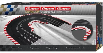 Produktbild von Carrera Digital 132 Strecken Erweiterung, Haarnadelkurve, Ab 8 Jahren, DIGITAL 124 Kompatibel, EVOLUTION Kompatibel