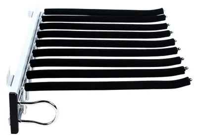 Produktbild von Kleiderbügel Metall, Kleiderbügel Hosen Hosenbügel Platzsparend Hosen Kleiderbügel Rockbügel Hosenkleiderbügel für 9 Hosen 48 * 35CM