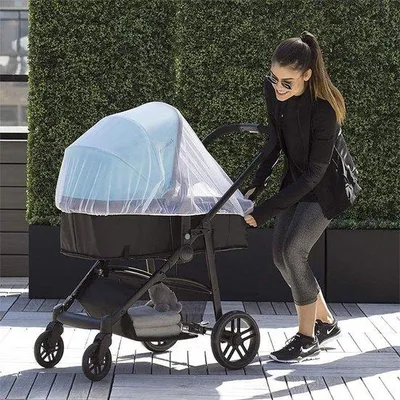 Obrázok produktu pre Bezpečnostná sieťka na detský kočík a autosedačku, mäkká sieťka pre optimálne prispôsobenie