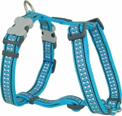 Produktbild von Hundegeschirr Red Dingo Knochen Reflektierend 37-61 cm türkis