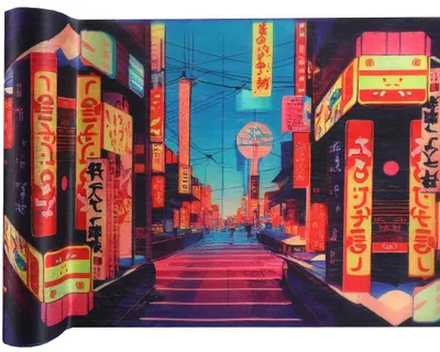 Produktbild von Manga Anime Party Tischläufer 5 m x 28 cm