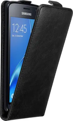 Immagine prodotto di Cadorabo cover per Samsung Galaxy J1 2016 cover protettiva in nero flip case custodia per cellulare cover