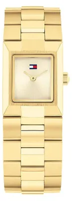 Produktbild von Tommy Hilfiger Zwei-Zeiger-Quarzwerk-Uhrfür Damen mit Goldfarben Edelstahlarmban