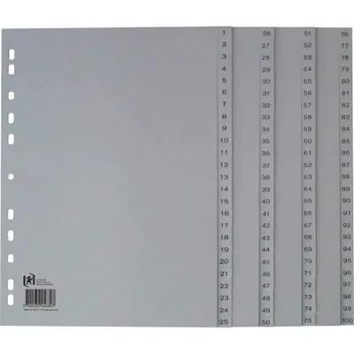 Produktbild von Oxford 100204663, Grau, Polypropylen (PP), A4, 225 mm, 300 mm, Frankreich