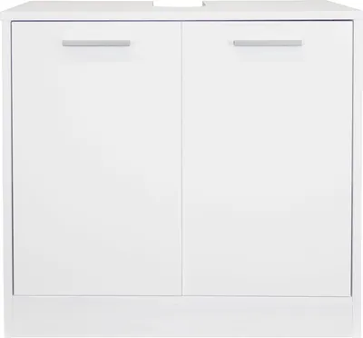 Produktbild von Waschtischunterschrank "Elsa", weiß, glänzend, 2-türig 60x33x58cm