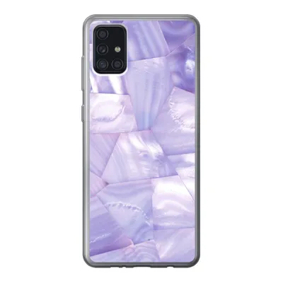 Produktbild von MuchoWow® Handyhülle Schutzhülle Hülle für Samsung Galaxy A52 5G Naturstein - Muster - Perlmutt Silikon Softcase Handy Hülle - Umschlag