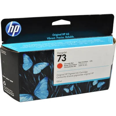 Produktbild von HP 73 Chromrot DesignJet Druckerpatrone, 130 ml, HP Designjet Z3200 Druckerserie, Thermal Inkjet, Chromatisch rot, Unternehmen, Singapur, 202 mm