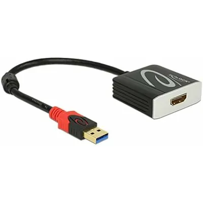 Produktbild von Delock Adapter USB 3.0 Type-A male > HDMI female - Externer Videoadapter - USB 3.0 - HDMI - Schwarz