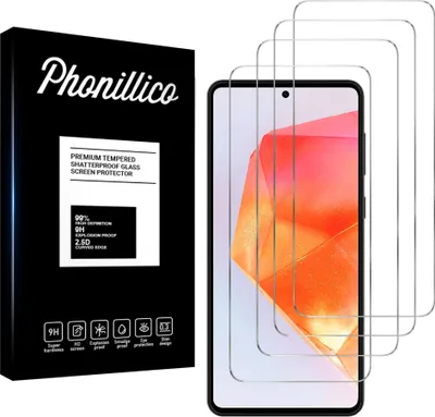 Image de Verre trempé pour Samsung Galaxy C55 5G [4 pièces] Film de protection d'écran anti-rayures verre résistant Phonillico®