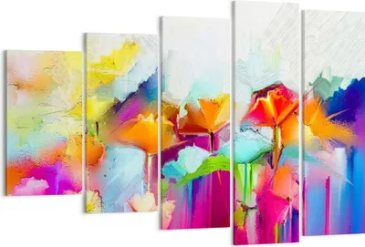 Produktbild von Bild auf Leinwand - Leinwandbild - Blumen Wiese Sommer - 150x100cm - Wand Bild - Wanddeko - Leinwanddruck - Bilder - Kunstdruck - Wanddekoration - Leinwand bilder - Wandkunst - EG150x100-4095