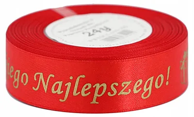 Produktbild von Pogotowie Florystyczne Motivband "Alles Gute" 25mm