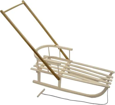 Produktbild von Famanu Schiebestange für Holzschlitten - Universelle Schiebestange mit schneller Montage