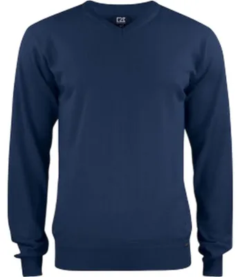 Immagine prodotto di Cutter & Buck - Felpa da uomo "Everett", scollo a V, modello ET786 (taglia 3XL), colore blu navy scuro