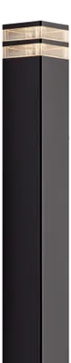 Image de Elm Gartenlampe Laterne 80 x 13 cm Outdoor Schwarz