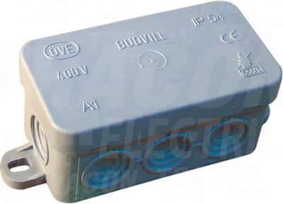 Obrázek produktu pro Pružná montážní krabice, povrchová montáž, šedá 80 x 42 x 40 mm, IP54