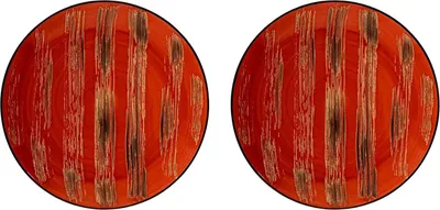 Immagine prodotto di Wilmax Piatto 28 cm rosso in porcellana, set da 2 WL-668216/A2
