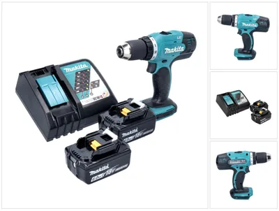 Produktbild von Makita DDF 453 RG Akku Bohrschrauber 18 V 42 Nm + 2x Akku 6,0 Ah + Ladegerät