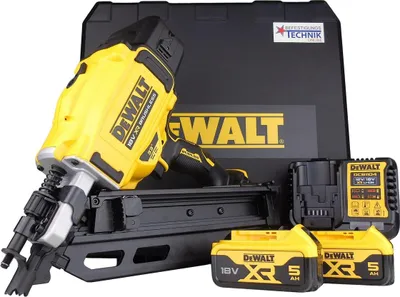 Produktbild von DeWalt Akku Streifennagler DCN930P2 QW 50-90mm 2x5,0Ah für 34° DNW Streifennägel drahtgebunden