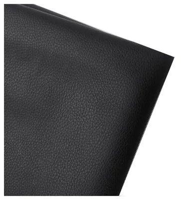 Zdjęcie produktu dla Czarna, sztuczna skóra, materiał winylowy, materiał obiciowy, szerokość 160 cm, wodoodporny