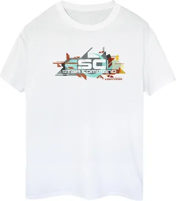 Produktbild von Disney - "Lightyear Star Command Graphic Title" T-Shirt für Damen BI50322 (XL) (Weiß)