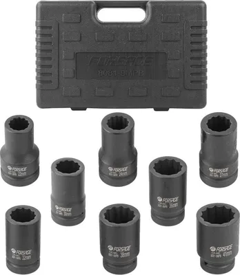 Obrázek produktu pro Sada nástrčných klíčů pro rázové utahováky, 1", 12hranné, 22–41 mm