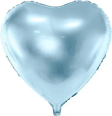 Zdjęcie produktu dla Balon foliowy Serce 45cm, błękitne
