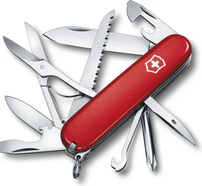 Image de Couteau d'officier suisse Victorinox Fieldmaster 1.4713 rouge avec 15 instruments, idéal pour l'utilisation en plein air, poids 99 grammes