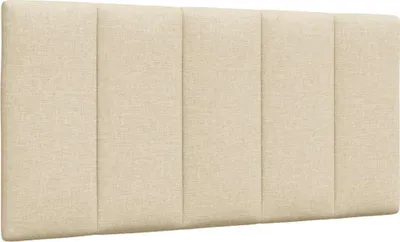 Image de Coussin de tête de lit Hanko crème 100 cm tissu