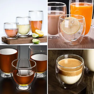 Produktbild von Doppelwandige Espressotassen-Set 6x80ml mit Löffeln