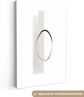 Produktbild von MuchoWow® - Leinwandbilder - Abstrakt - Pastell - Design, Wandbild, Wanddeko Bilder Wohnzimmer, 40x60 cm