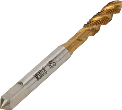 Image de M5 Acier rapide HSS Filet de vis Métrique Spiral Hand Plug Tap Tool
