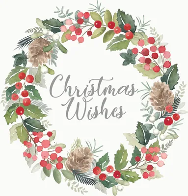 Produktbild von Merry Wreath white Cocktail-Servietten 325002408