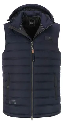 Produktbild von Dry Fashion Herren Steppweste Jever - Outdoor-Weste in Navy, Größe S