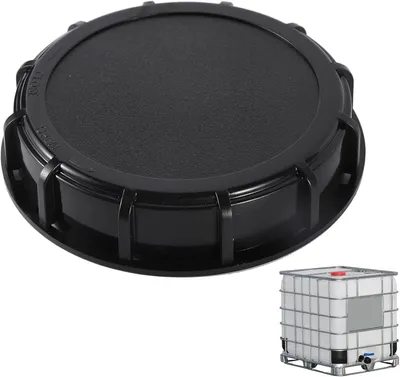 Productafbeelding van IBC-tankdeksel, 163 mm, corrosiebestendig kunststof, geschikt voor een 1000 liter watertank, voor tuinirrigatie