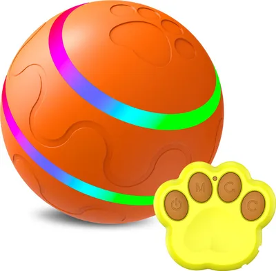 Produktbild von Interaktives Haustierspielzeug, Katzen und Hund Spielball, Fernbedienung, Automatischer Spielball ,2 Spielmodi,Beißfest,Ungiftig,Waschbar – ideales Ge