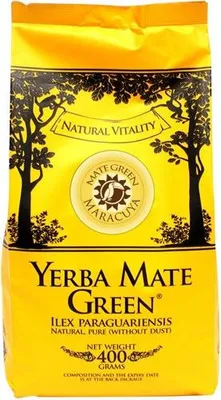 Produktbild von Yerba Mate Grüner Mate Maracuja 400g