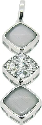 Produktbild von 902-02576 Anhänger mit Zirkonia und Katzenauge Gooix