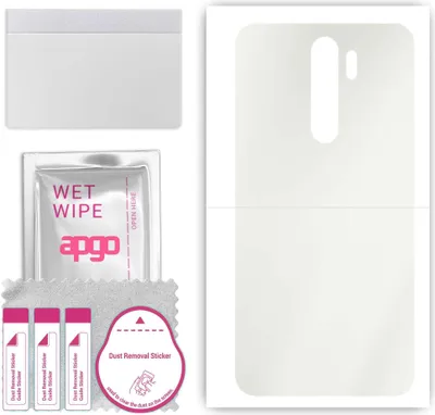 Produktbild von apgo Rückseite Schutzfolie, Matt, kompatibel mit Xiaomi Redmi Note 8 Pro, Hinten Hydrogel-Displayschutzfolie mit Positionierhilfe, kratzfest, einfache Montage
